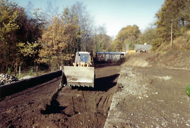 Demolition at Christow Station