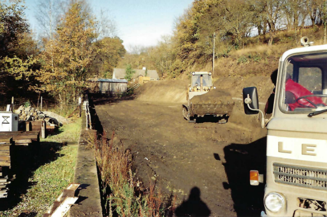 Demolition at Christow Station