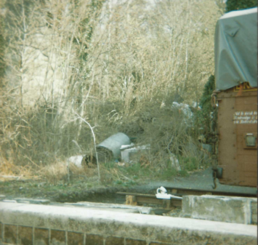 Demolition at Christow Station