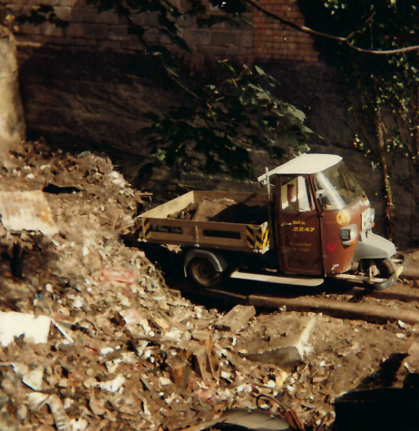 Demolition at Christow Station