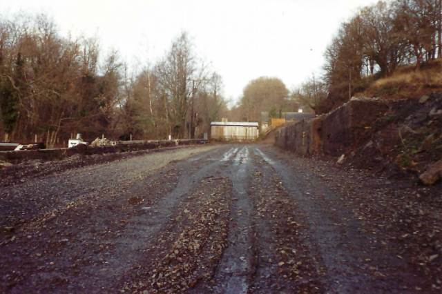 Demolition at Christow Station