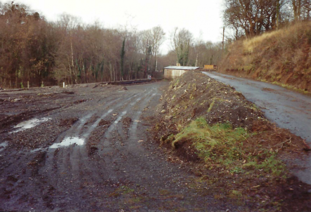 Demolition at Christow Station